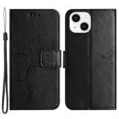 Trolsk Tree and Owl Wallet (iPhone 14) - Rosa