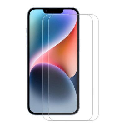 [2-PACK] iPhone 15 Plus Härdat Glas Skärmskydd - Clear