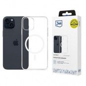 3MK iPhone 15 Plus Mobilskal MagSafe - Clear