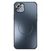 ABEEL Mobilskal till iPhone 15 Plus Magnetiskt TPU PC Kylmatte Blå