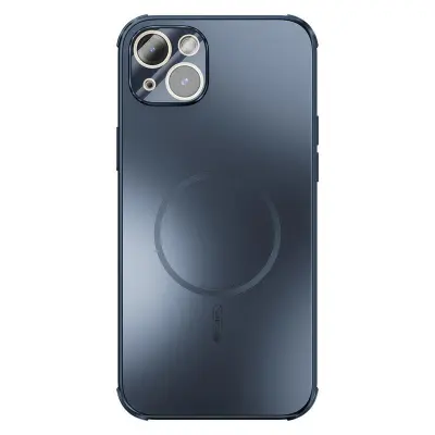 ABEEL Mobilskal till iPhone 15 Plus Magnetiskt TPU PC Kylmatte Blå