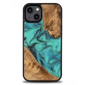 Bewood iPhone 15 Plus Mobilskal Unique Turquoise - Svart