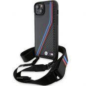 BMW iPhone 15/14 Plus Halsbandsskal M Edition Carbon Tricolor