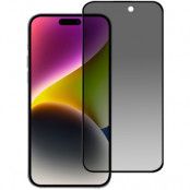 BOOM [1-Pack] iPhone 15 Plus Härdat Glas Skärmskydd Privacy - Svart