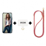 Boom iPhone 15 Plus Skal med Halsband - RedMix