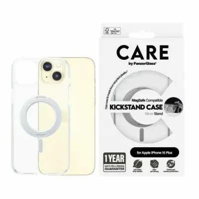 CARE PanzerGlass Mobilskal till iPhone 15 Plus MagSafe Kickstand