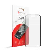 Forcell iPhone 15 Plus Härdat Glas Skärmskydd Matt - Svart