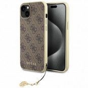 Guess iPhone 15 Plus Mobilskal Charms Collection - Brun