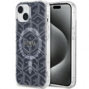 Guess iPhone 15/14 Plus Mobilskal Magsafe IML GCube - Svart