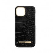 iDeal of Sweden iPhone 15 Plus Mobilskal Atelier - Neo Noir Croco