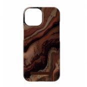 iDeal of Sweden iPhone 15 Plus Mobilskal - Dark Amber Marble