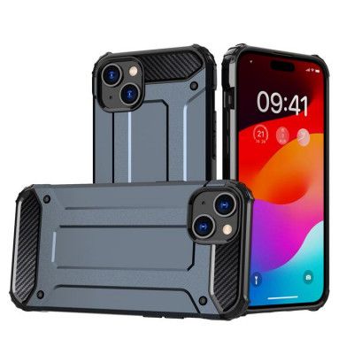 Mobilskal till iPhone 15 Plus Hybrid Armor - Blå
