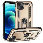 iPhone 15 Plus Mobilskal med Kickstand - Guld