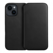 iPhone 15 Plus Plånboksfodral Dual Pocket - Svart