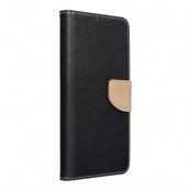 iPhone 15 Plus Plånboksfodral Fancy - Svart/Guld
