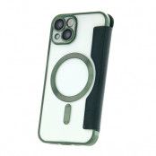 iPhone 15 Plus Smart Chrome Mag Fodral Grönt