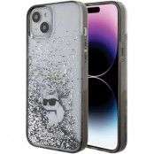 KARL LAGERFELD iPhone 15 Plus Mobilskal Liquid Glitter Choupette