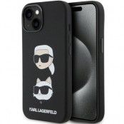 Karl Lagerfeld iPhone 15/14 Plus Mobilskal Silikon Karl&Choupette