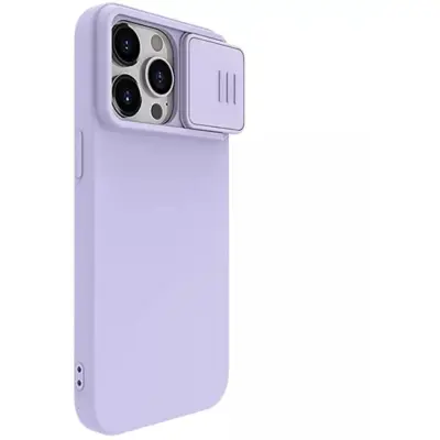 Nillkin CamShield Silky Silicone Case (iPhone 15 Plus) - Lila
