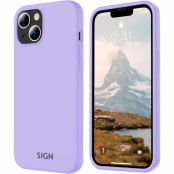 SiGN iPhone 15 Plus Mobilskal Liquid Silikon - Lavender