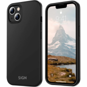 SiGN iPhone 15 Plus Mobilskal Liquid Silikon - Svart