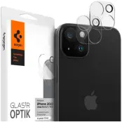 Spigen Glas.tR Optik (iPhone 15/15 Plus) - Svart