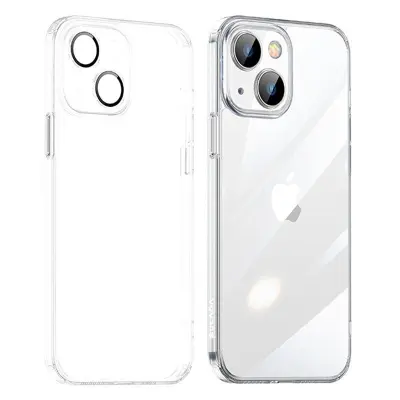 SULADA Crystal Steel TPU+Härdat Glas Skal för iPhone 15 Plus Transparent
