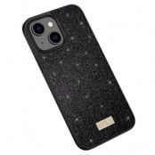 SULADA iPhone 15 Plus Mobilskal Glitter Sequins - Svart