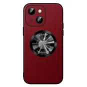 SULADA iPhone 15 Plus Skal PU Läder TPU Anti-drop Röd