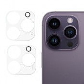 [2-PACK] iPhone 15 Pro Max/15 Pro Kameralinsskydd i Härdat glas - Clear