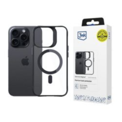 3MK Mobilskal till iPhone 15 Pro Max MagSafe Satin Armor - Svart