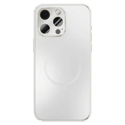 ABEEL Mobilskal till iPhone 15 Pro Max Magnetisk TPU PC Kyl Matt Vit