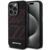 AMG iPhone 15 Pro Max Mobilskal MagSafe Silikon Large Rhombuses