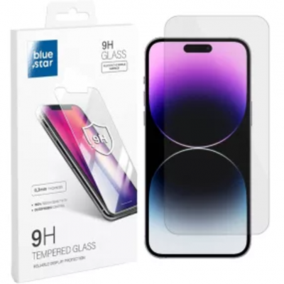 Blue Star iPhone 15 Pro Max Härdat Glas Skärmskydd - Clear
