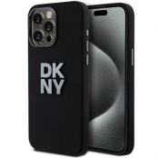 DKNY iPhone 15 Pro Max Mobilskal Liquid Silikon Metal Logo