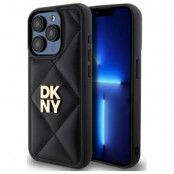 DKNY iPhone 15 Pro Max Mobilskal Quilted Stack Logo - Svart