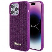 Guess iPhone 15 Pro Max Mobilskal Disco Metal Script - Rosa