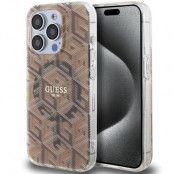 Guess iPhone 15 Pro Max Mobilskal Magsafe IML GCube - Brun