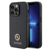 Guess iPhone 15 Pro Max Mobilskal Strass Metal Logo - Svart