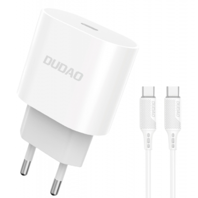 iPhone 15 Pro Max Laddare - 1M Kabel & Väggladdare 20W - Dudao
