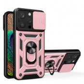 iPhone 15 Pro Max Mobilskal Camshield Hybrid Armor - Rosa