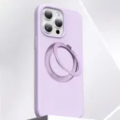 Mobilskal till iPhone 15 Pro Max MagSafe Silikon Roterande - Lila