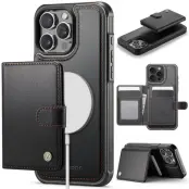 JEEHOOD J09 iPhone 15 Pro Max Mobilskal med RFID Skydd - Svart