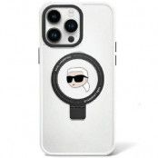 KARL LAGERFELD iPhone 15 Mobilskal MagSafe Ring Stand Karl Head