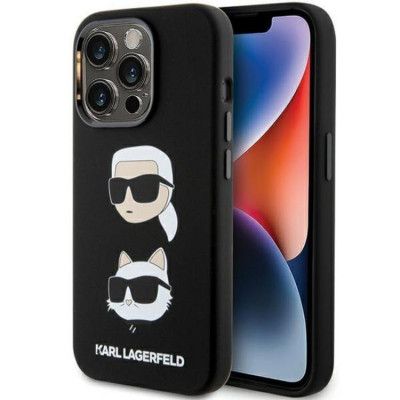 KARL LAGERFELD Mobilskal till iPhone 15 Pro Max Karl&Choupette Head