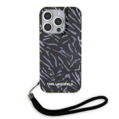 Karl Lagerfeld Mobilskal till iPhone 15 Pro Max Zebra Med Sladd - Lila