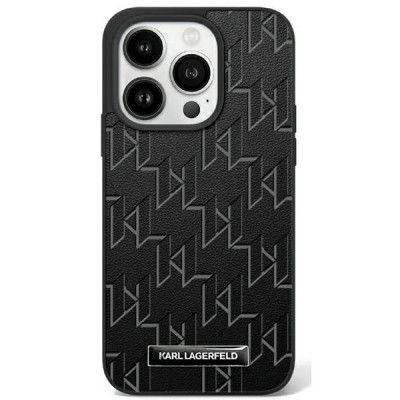 Karl Lagerfeld Mobilskal till iPhone 16 Plus MagSafe Hot Stamp - Svart