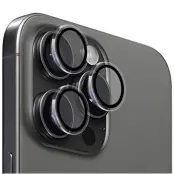 Mobile Origin Easy Lens Guards (iPhone 15 Pro/15 Pro Max) - Svart