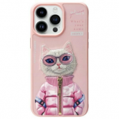 Nimmy iPhone 15 Pro Max Mobilskal Cool & Cute 2.0 Cat - Rosa