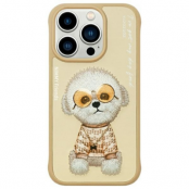 Nimmy iPhone 15 Pro Max Mobilskal Glasses Cool Dog - Khaki